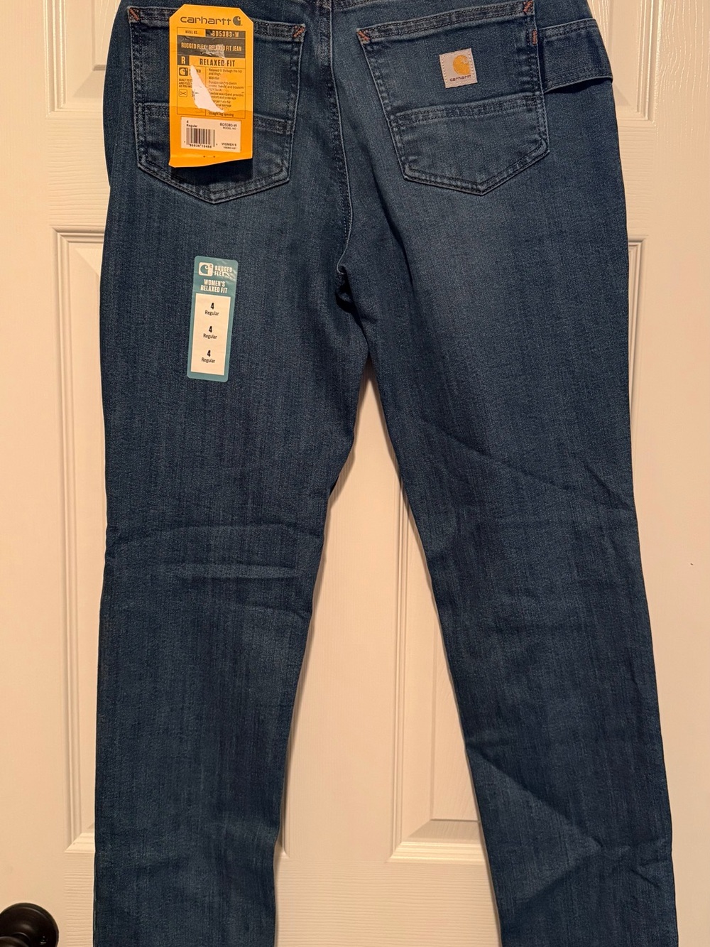 Carhartt women’s Blue Straight-Leg Work Jeans